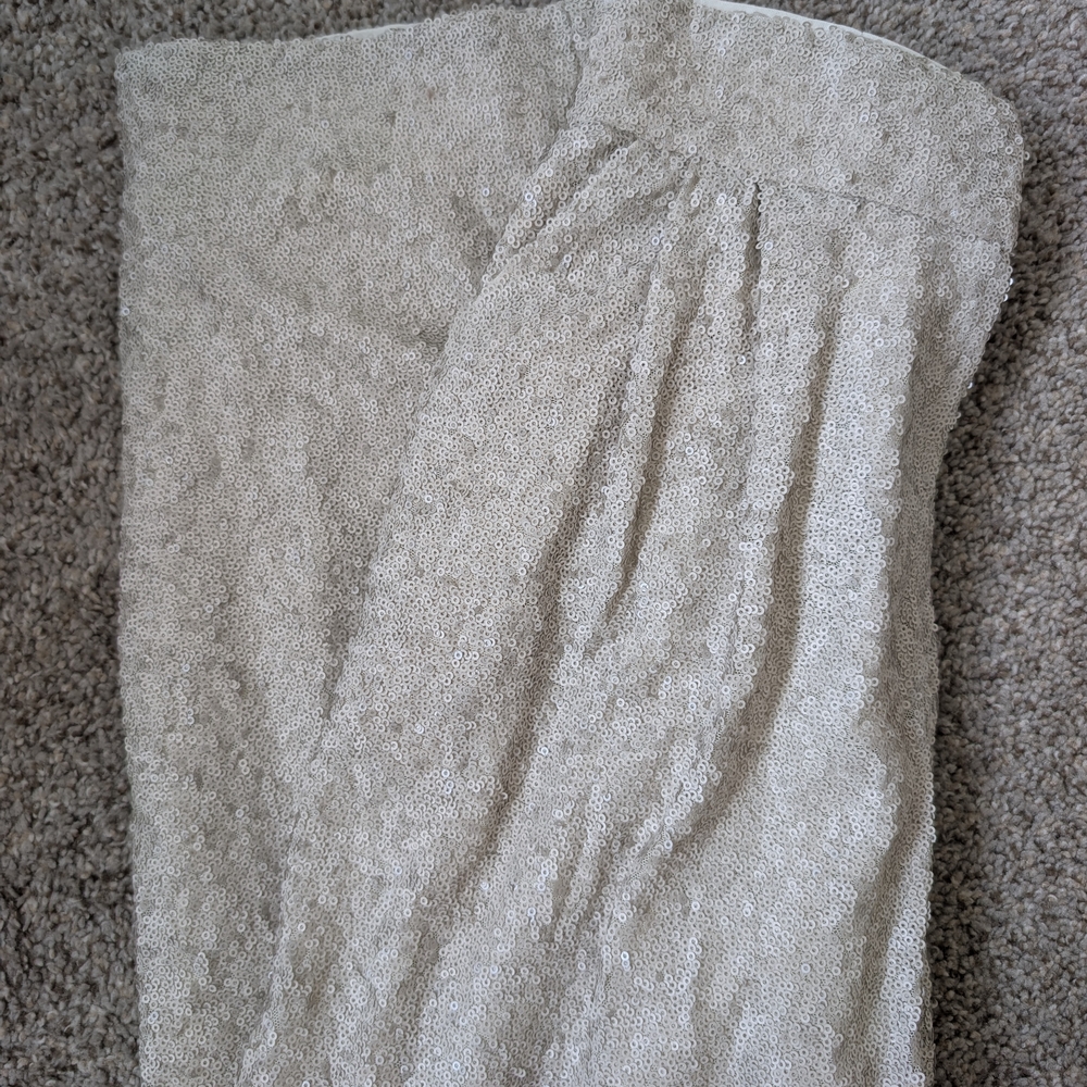 H&M Cream Sequin Pants